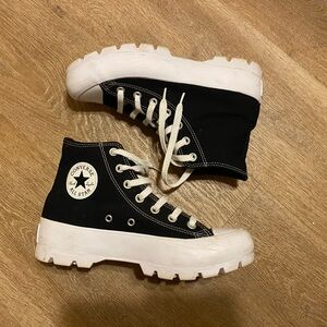 Converse Women’s Black High-Top Platform Sneakers